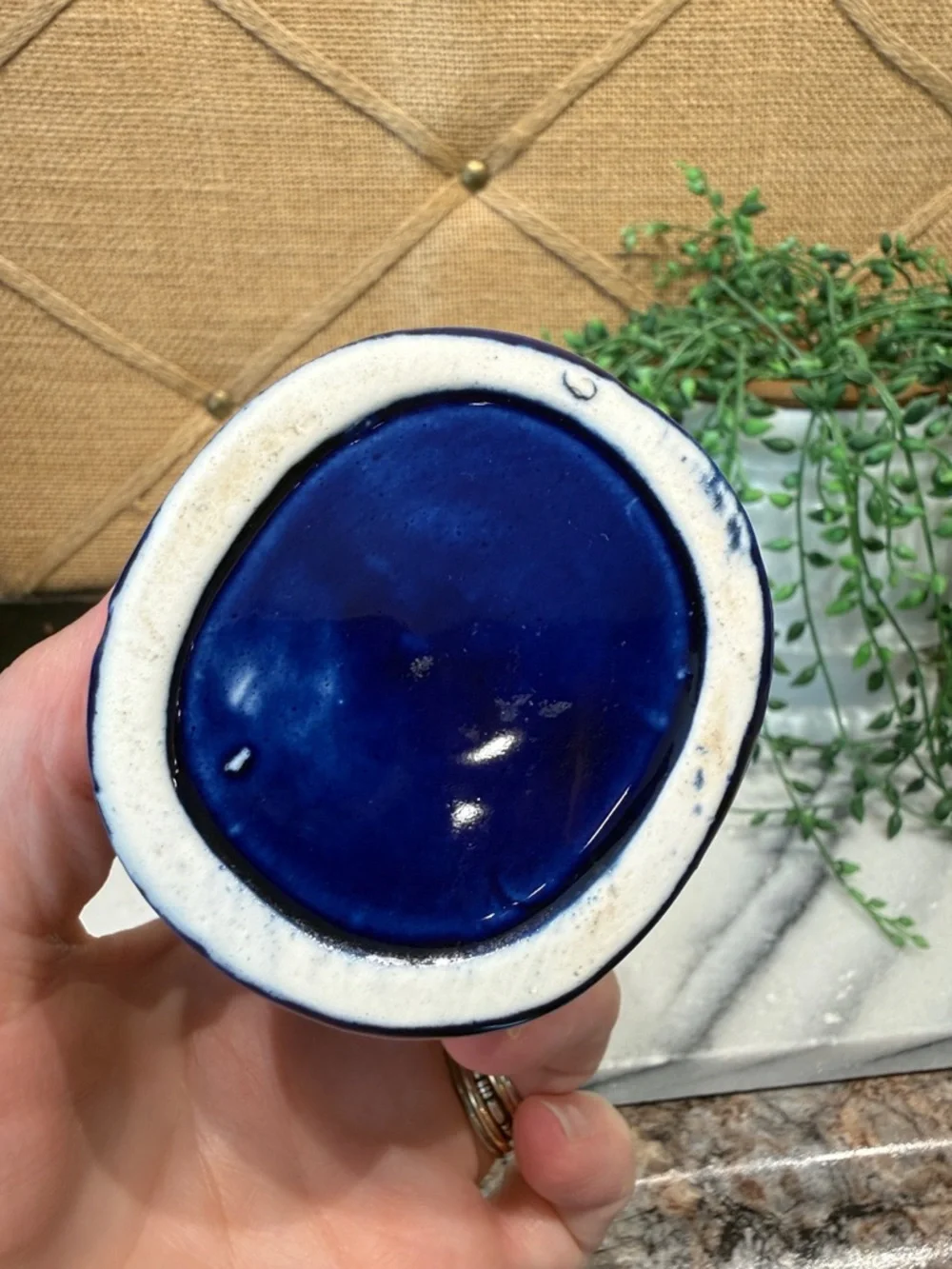 Vintage blue vase